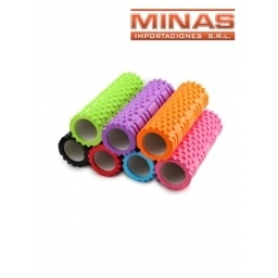 ROLL MASAJEADOR PARA YOGA O PILATES , 60 CM X 14 CM.