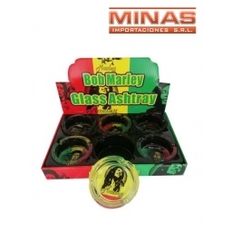 CENICERO BOB MARLEY X 6 UND, $135 CU.