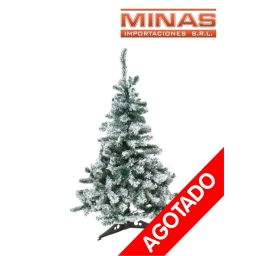 ARBOL STANDARD NEVADO X 150 CM, 240 RAMAS, CON BASE DE PLASTICO.