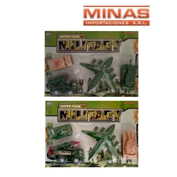 SET MILITAR EN BLISTER 40 X 30 CM
