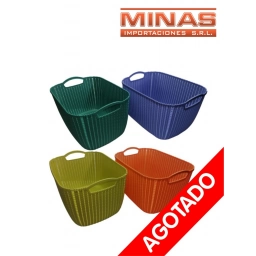 CANASTO DE PLAST. 36 CM X 25 CM X 20 CM.