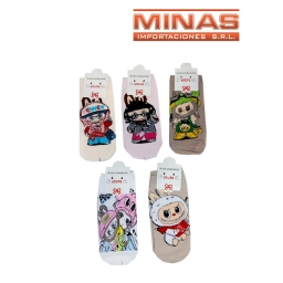 SOQUETES ADOLESCENTES X 12 PARES, MONSTRUITOS, $ 30 C/U.