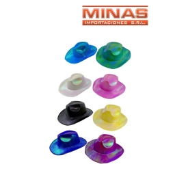 SOMBRERO COWBOY TORNASOLADO, 8 COLORES.