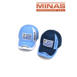 GORRO DE VISERA PARA ADULTO, 100 % ALGODON, (URUG ).