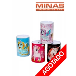 ALCANCIA LATA 8 CM X 12.5 CM,UNICORNIO.