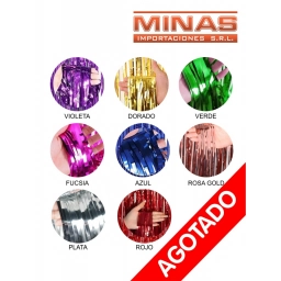 CORTINA DE FIESTA 1 M X 2 M,METALIZADAS.