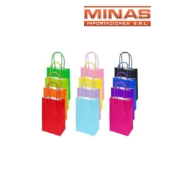 BOLSA CRAFT 12 CM X 16 CM X 12 UND.VARIOS COLORES, $12 CU.