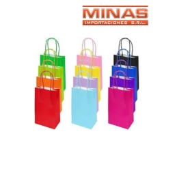 BOLSA CRAFT 22 CM X 28 CM X 12 UND,VARIOS COLORES, $18 CU.