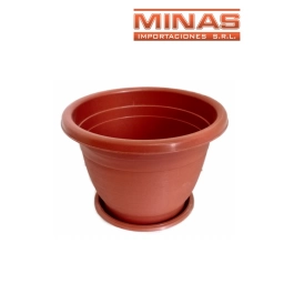 MACETA REDONDA 29 CM X 23 CM.