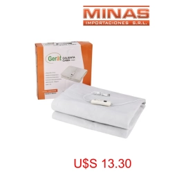 CALIENTA CAMA 1 PLAZA ,60 W, DOS NIVELES DE TEMP, LAVABLE.