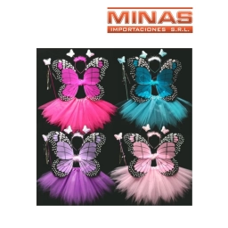 DISFRAZ MARIPOSA 6 COLORES