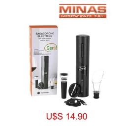 SACACORCHO ELECTRICO A BATERIA RECARGABLE