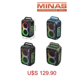 PARLANTE EXCELENTE CALIDAD NEGRO AZUL VERDE.