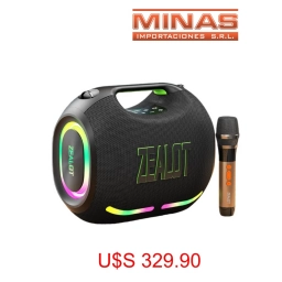 PARLANTE EXCELENTE CALIDAD NEGRO CON MICROFONO.