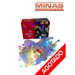 LUCES DE 100 LAMPARAS MULTICOLOR X 9 MT. 220V.