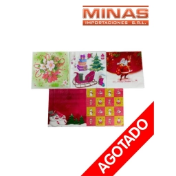 SERVILLETAS DE NAVIDAD 33 X 33 CM 4 MODELOS 20 PCS