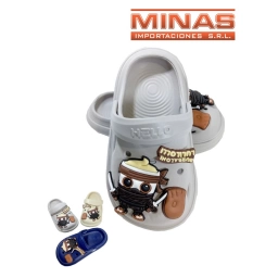 ZUECOS 3 TALLES (30/31 -32/33 -34/35 ),CAPPUCCINO, 3 COLORES.