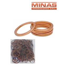 ARANDELA PLANA DE COBRE PARA CA�O DE ESCAPE X 100 UND, $ 4 C/U.