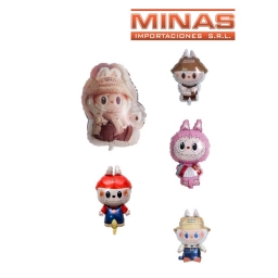 GLOBOS DE ALIMINIO, AIRE O HELIO, MONSTRUITO, 5 DISE�OS.