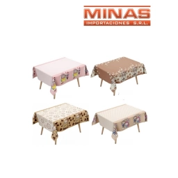 MANTEL PFIESTA DE 140 CM X 185 CM,MONSTRUITO, 4 DISE�OS.