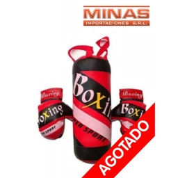 SACO DE BOX DE 0.38 M + GUANTES .