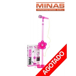 MICROFONO DE PIE CON REPRODUCTOR DE MUSICA.