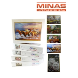 ROMPECABEZAS X 500 PIEZAS, 52 CM X 38 CM, VARIOS DISE�OS.