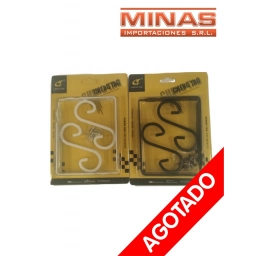 ESCUADRA DECORATIVA X 2 UND. NEGRA,14 CM  X 11 CM.