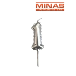 VELA NUMERO 1 PLATEADO