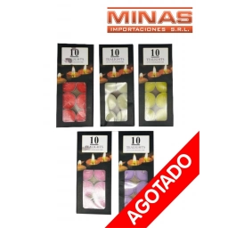 VELADORAS 10 UNIDADES