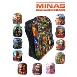 MOCHILA EN RELIEVE, 1 CIERRE,32 CM X 28 CM,BRAINROT, 12 DISE�OS.