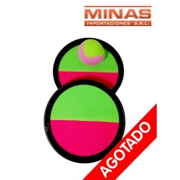 TIRA Y ATRAPA  PLATO X 20 CM,CON VELCRO + PELOTA
