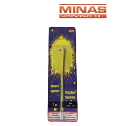 VELA BENGALA X 19 CM, EN FORMA DE N� 1.