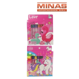 CRAYOLAS 8 COLORES 2 DISE�OS