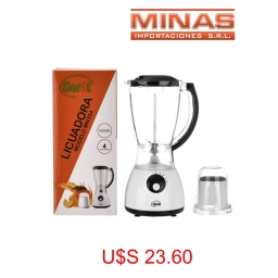 LICUADORA GERART 1.5 L DE 4 VELOCIDADES + MOLINILLO MULTIUSO.