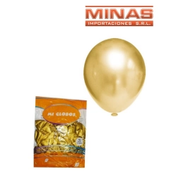GLOBOS CROMADOS X 50 UND,CHAMPAGNE.