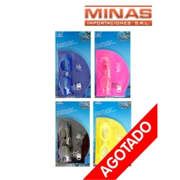 SET DE GORRA + TAPONES DE OIDO Y NARIZ + LENTES DE NATACION,VARIOS COLORES.