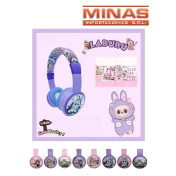 AURICULARES ROSA O VIOLETA,CON BLUETOOTH,MONSTRUITOS, 8 DISE�OS.