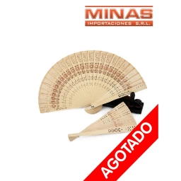ABANICO DE MADERA DE 20 CM.