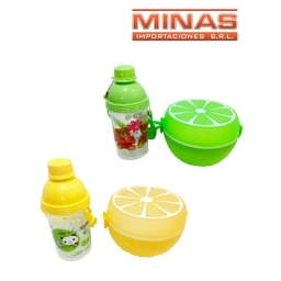 LUNCHERA CON BOTELLA