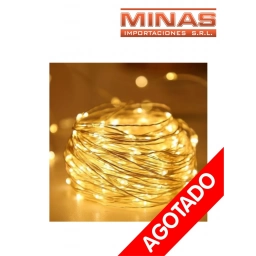 LUZ LUCIERNAGA BLANCA, CALIDA  X 10 M. 220V