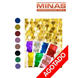 CORTINA DE FIESTA 1 M X 2 M,CORAZON,VARIOS COLORES.
