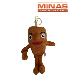 LLAVEROS PELUCHES BRAINROT,TUNG T. SAHUR X 12 CM.