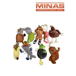LLAVEROS PELUCHES BRAINROT , 9 MODELOS DIFERENTES X 12 CM.
