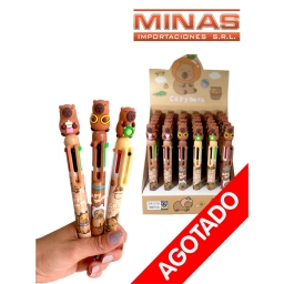 LAPICERA DE 6 COLORES X 36 UND,CAPIBARAS, $ 30 C/U, 3 DISE�OS.