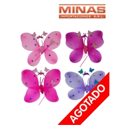 ALITAS DE MARIPOSA + TIARA + VARITA,VARIOS COLORES.