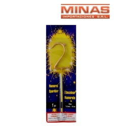 VELA BENGALA X 19 CM, EN FORMA DE N� 2.