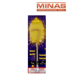 VELA BENGALA X 19 CM, EN FORMA DE N� 7.