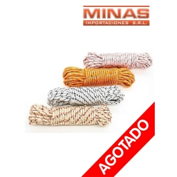 CUERDA X 20 METROS, 4mm COLORES SURTIDOS.