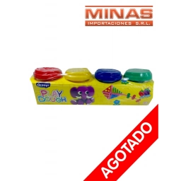 MASAS DOUGH ( REUTILIZABLE) , 4 COLORES  X 55 GR CU.